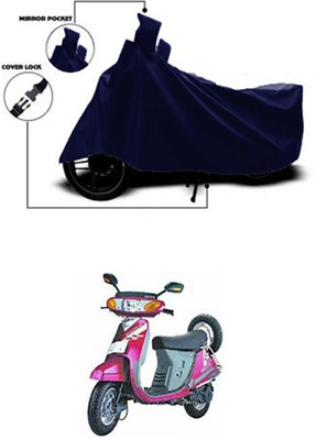 Gromaa Two Wheeler Cover for Kinetic(Nova, Blue)