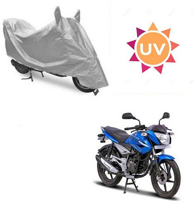 SRENTERPRISES Waterproof Two Wheeler Cover for Bajaj(XCD 125cc, Silver)