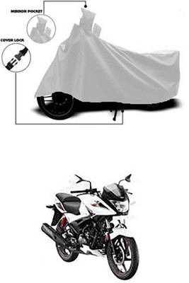 Gromaa Two Wheeler Cover for Hero(Silver)