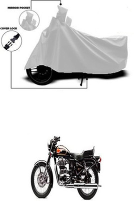Billseye Two Wheeler Cover for Royal Enfield(Silver)