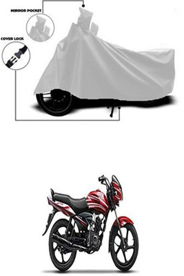 Royalrich Two Wheeler Cover for TVS(Jive, Silver)