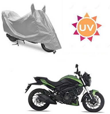 SRENTERPRISES Waterproof Two Wheeler Cover for Bajaj(Dominar, Silver)