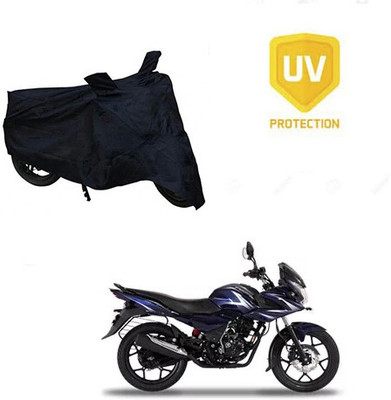 SRENTERPRISES Two Wheeler Cover for Bajaj(Discover 150 f, Black)