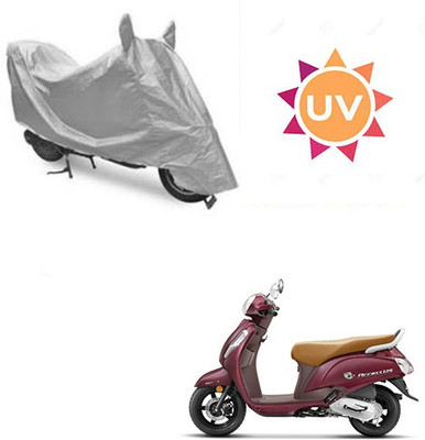SRENTERPRISES Waterproof Two Wheeler Cover for Suzuki(Access SE, Silver)
