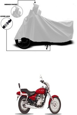 Royalrich Two Wheeler Cover for Bajaj(Enticer, Silver)