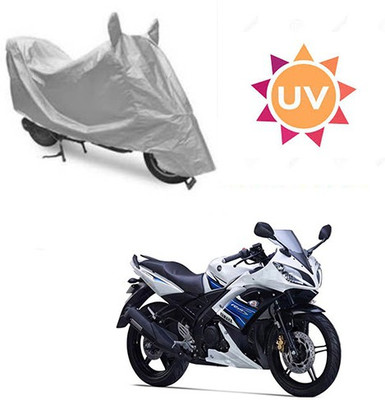 SRENTERPRISES Two Wheeler Cover for Yamaha(YZF R15 S, Silver)