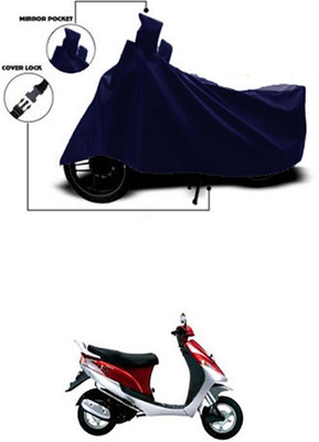Gromaa Two Wheeler Cover for Kinetic(Blue)