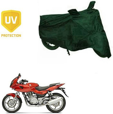 RPSENTTERPR Waterproof Two Wheeler Cover for Bajaj(Pulsar 220 DTS-i, Green)