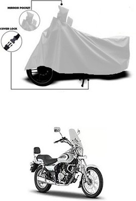 Royalrich Two Wheeler Cover for Bajaj(Silver)