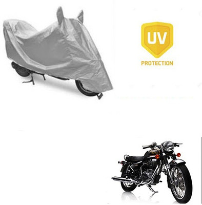 RPSENTTERPR Waterproof Two Wheeler Cover for Royal Enfield(Electra Delux, Silver)