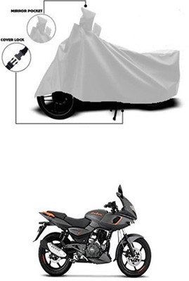 Royalrich Two Wheeler Cover for Bajaj(Silver)
