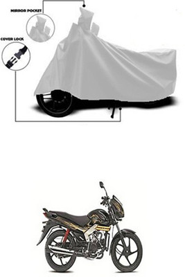 Royalrich Two Wheeler Cover for Mahindra(Silver)