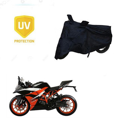 Mdstar Waterproof Two Wheeler Cover for KTM(RC 390, Black)
