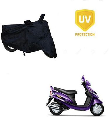 SRENTERPRISES Two Wheeler Cover for Mahindra(Rodeo RZ, Black)