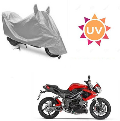 SRENTERPRISES Waterproof Two Wheeler Cover for DSK Benelli(TNT R, Silver)