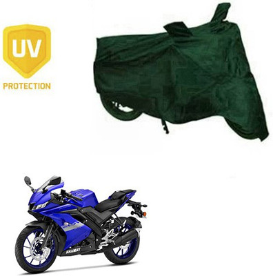 RPSENTTERPR Waterproof Two Wheeler Cover for Yamaha(R15 V3, Green)