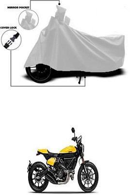 Gromaa Two Wheeler Cover for Ducati(Scrambler, Silver)