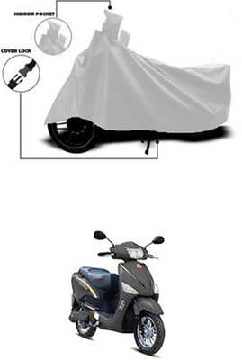 Billseye Two Wheeler Cover for Hero(Electric Optima, Silver)