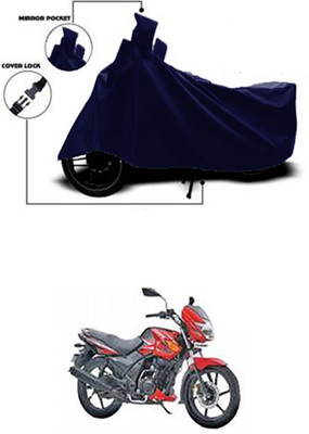Royalrich Two Wheeler Cover for TVS(Flame DS 125, Blue)