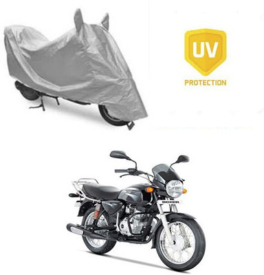 saanvi Waterproof Two Wheeler Cover for Bajaj(Boxer, Silver)