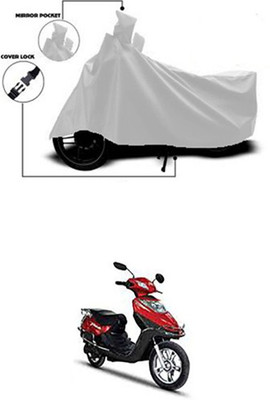 Gromaa Two Wheeler Cover for Hero(Silver)