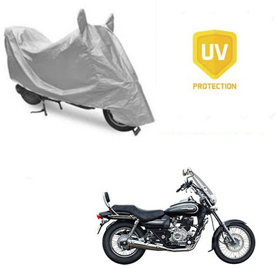 SRENTERPRISES Two Wheeler Cover for Bajaj(Avenger 220 Cruise, Silver)