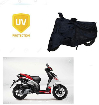 saanvi Waterproof Two Wheeler Cover for Aprilia(SR 125, Black)