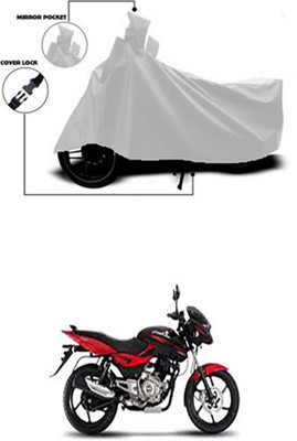 Royalrich Two Wheeler Cover for Bajaj(RC 200, Silver)