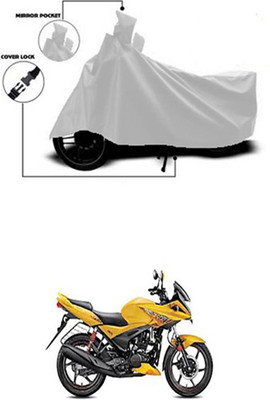 Royalrich Two Wheeler Cover for Hero(Ignitor, Silver)