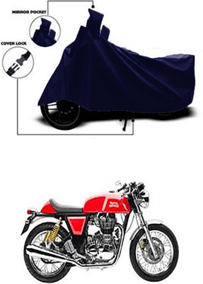 Royalrich Two Wheeler Cover for Royal Enfield(Continental GT, Blue)