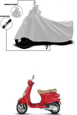Billseye Two Wheeler Cover for Universal For Bike(Vespa LX, Silver)