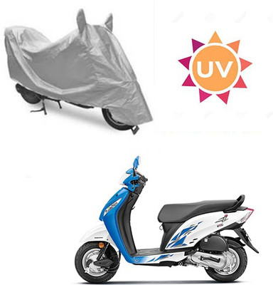 SRENTERPRISES Waterproof Two Wheeler Cover for Honda(Activa i, Silver)