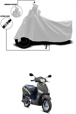 Billseye Two Wheeler Cover for Hero(Electric Optima, Silver)