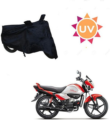 saanvi Waterproof Two Wheeler Cover for Hero(Splendor I Smart, Black)