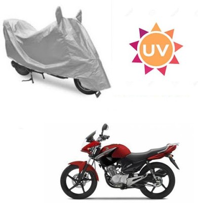 SRENTERPRISES Waterproof Two Wheeler Cover for Yamaha(YBR 125, Silver)