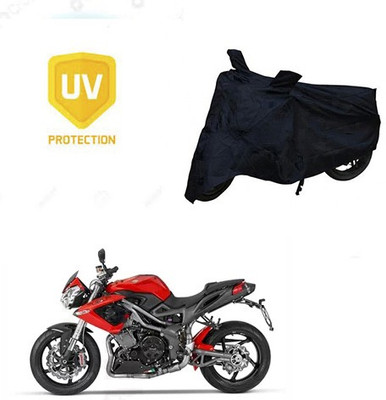 SRENTERPRISES Two Wheeler Cover for DSK Benelli(TNT R, Black)