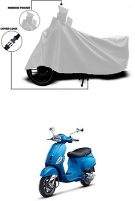 Billseye Two Wheeler Cover for Universal For Bike(Vespa VXL, Silver)