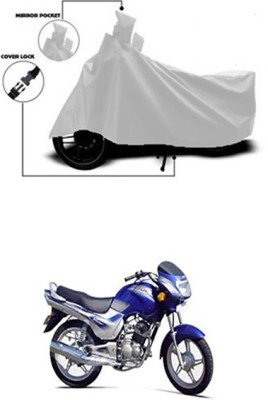 Billseye Two Wheeler Cover for TVS(Victor GLX, Silver)