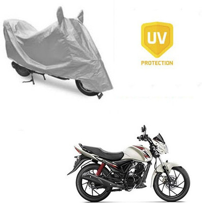 SRENTERPRISES Two Wheeler Cover for Suzuki(Sling Shot, Silver)