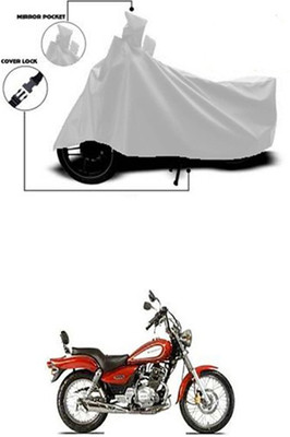 Royalrich Two Wheeler Cover for Bajaj(Silver)