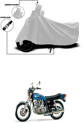 Royalrich Two Wheeler Cover for Suzuki(GS, Silver)
