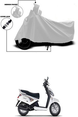 Royalrich Two Wheeler Cover for Mahindra(Silver)