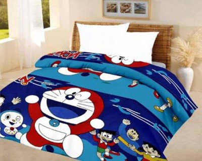 Vinayak Enterprises Cartoon Single Dohar for  AC Room(Poly Cotton, Blue)