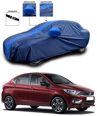 ANTHUB Car Cover For Tata Tigor (With Mirror Pockets)(Blue)