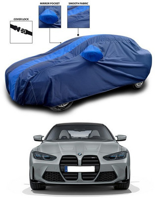 ANTHUB Car Cover For BMW M4 (With Mirror Pockets)(Blue)