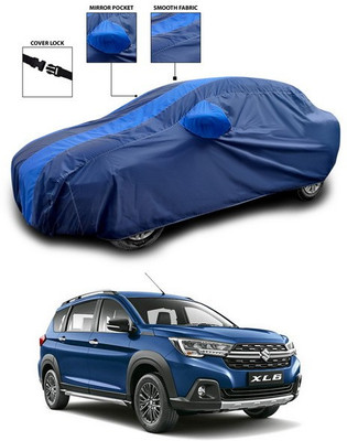 ANTHUB Car Cover For Maruti Suzuki XL6 (With Mirror Pockets)(Blue)