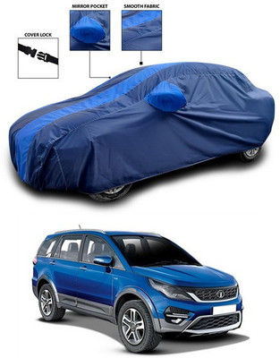 ANTHUB Car Cover For Tata Hexa (With Mirror Pockets)(Blue)