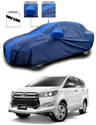ANTHUB Car Cover For Toyota Innova Crysta (With Mirror Pockets)(Blue)
