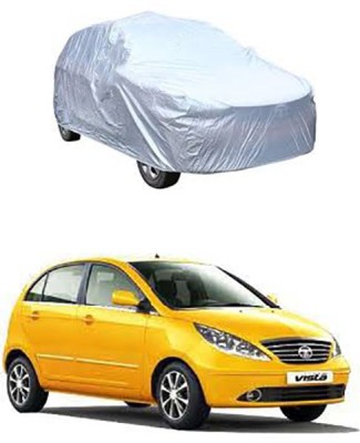 Wild Panther Car Cover For Tata Vista Tech (Without Mirror Pockets)(Silver)