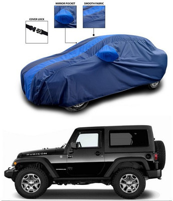 ANTHUB Car Cover For Mahindra Thar (With Mirror Pockets)(Blue)
